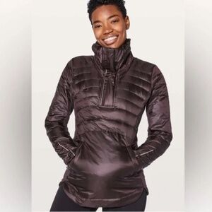 LULULEMON DOWN FOR A RUN PULLOVER II - BLACK CHERRY